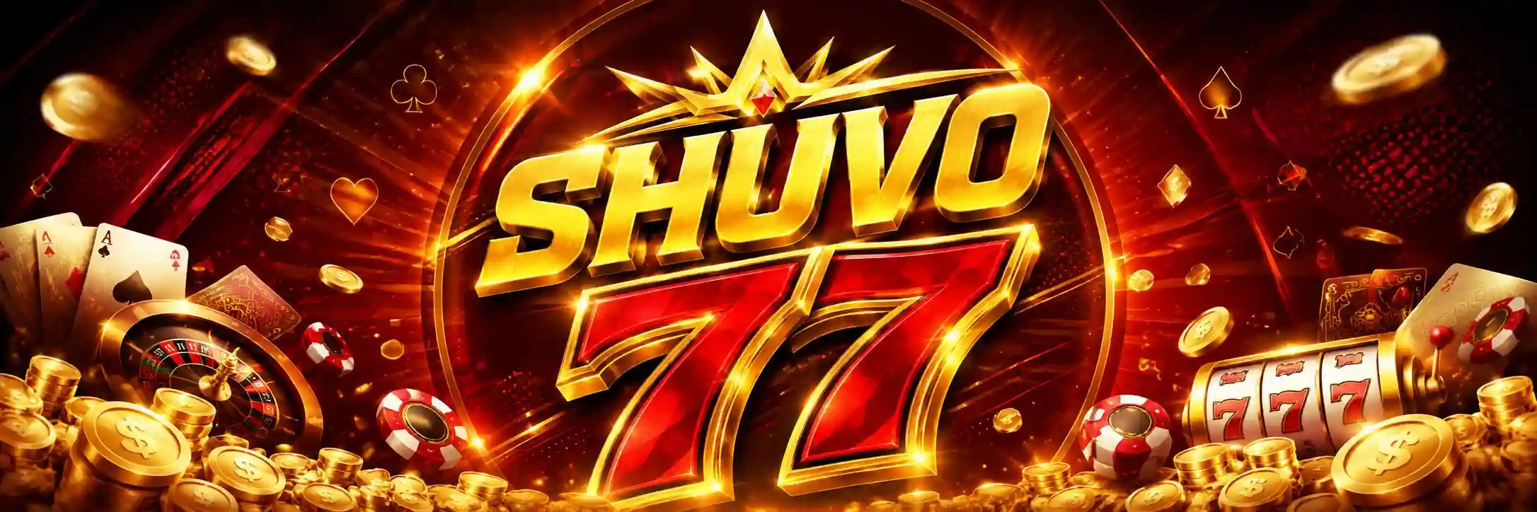 Colorful slot machine reels with gold symbols, coins, and exploding stars
